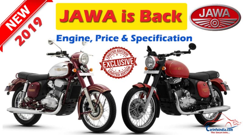 JAWA Bikes in India 2019- Prices, Specification & Images