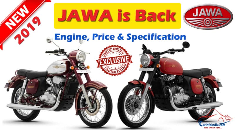 JAWA Bikes in India 2019- Prices, Specification & Images
