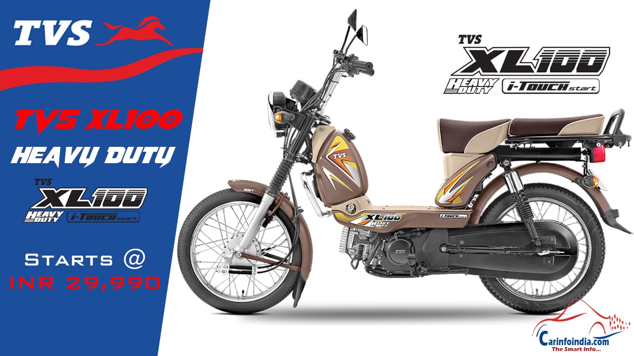 TVS XL100 Price Mileage Colours Specs Reviews