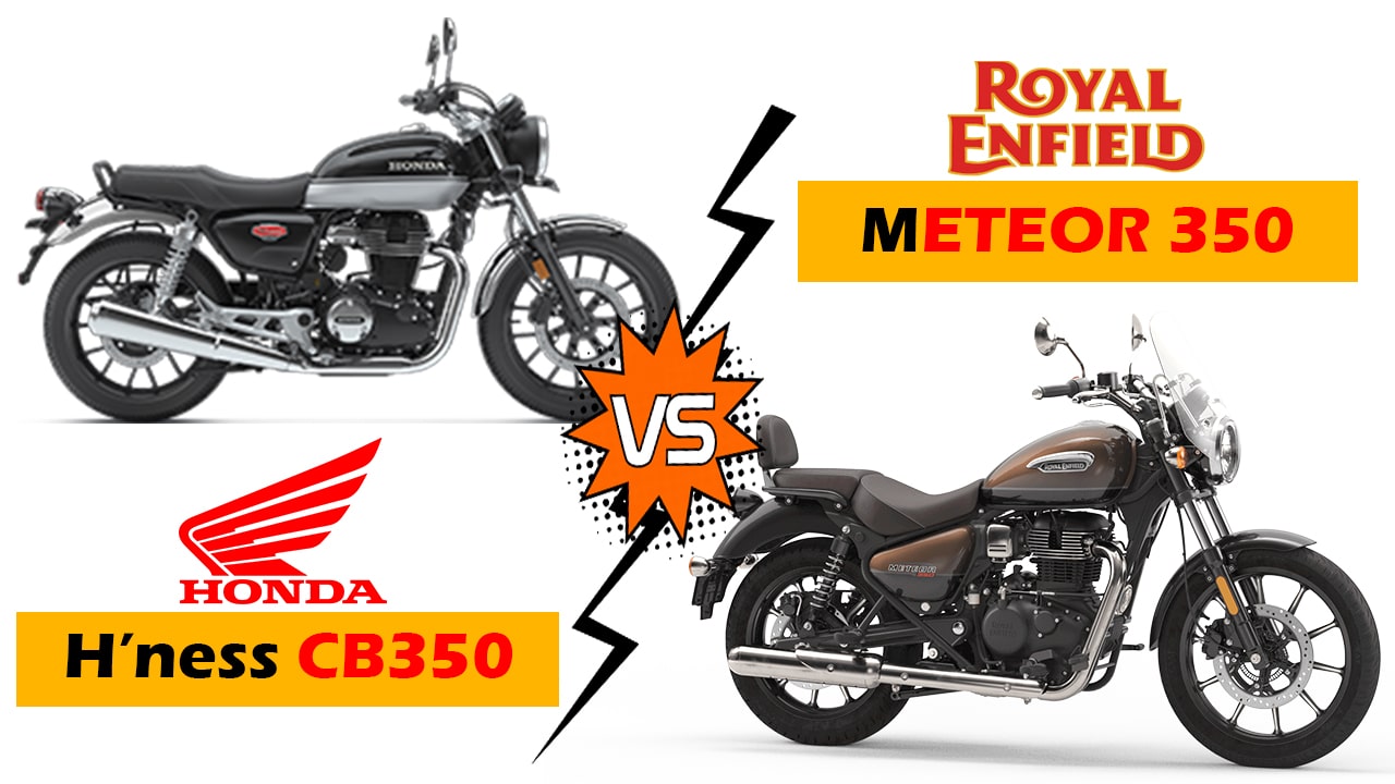 Honda H'ness CB350 Vs Meteor 350 By- Carinfoindia.com