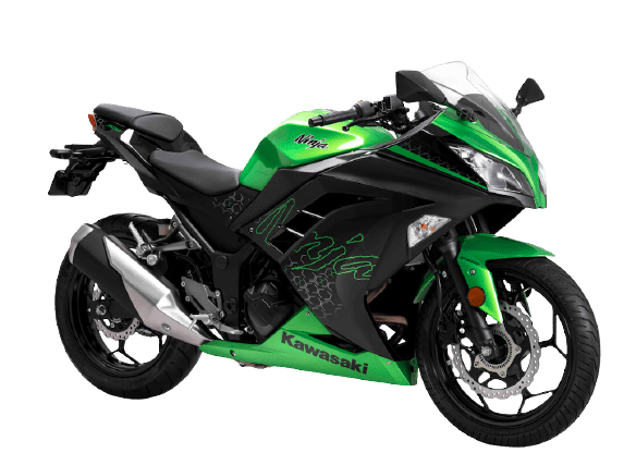 Kawasaki Ninja 300 BS6 Candy Lime Green