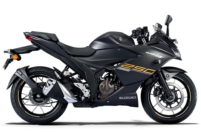 Mettalic Matte Black Suzuki Gixxer SF 250 BS6- carinfoindia.com